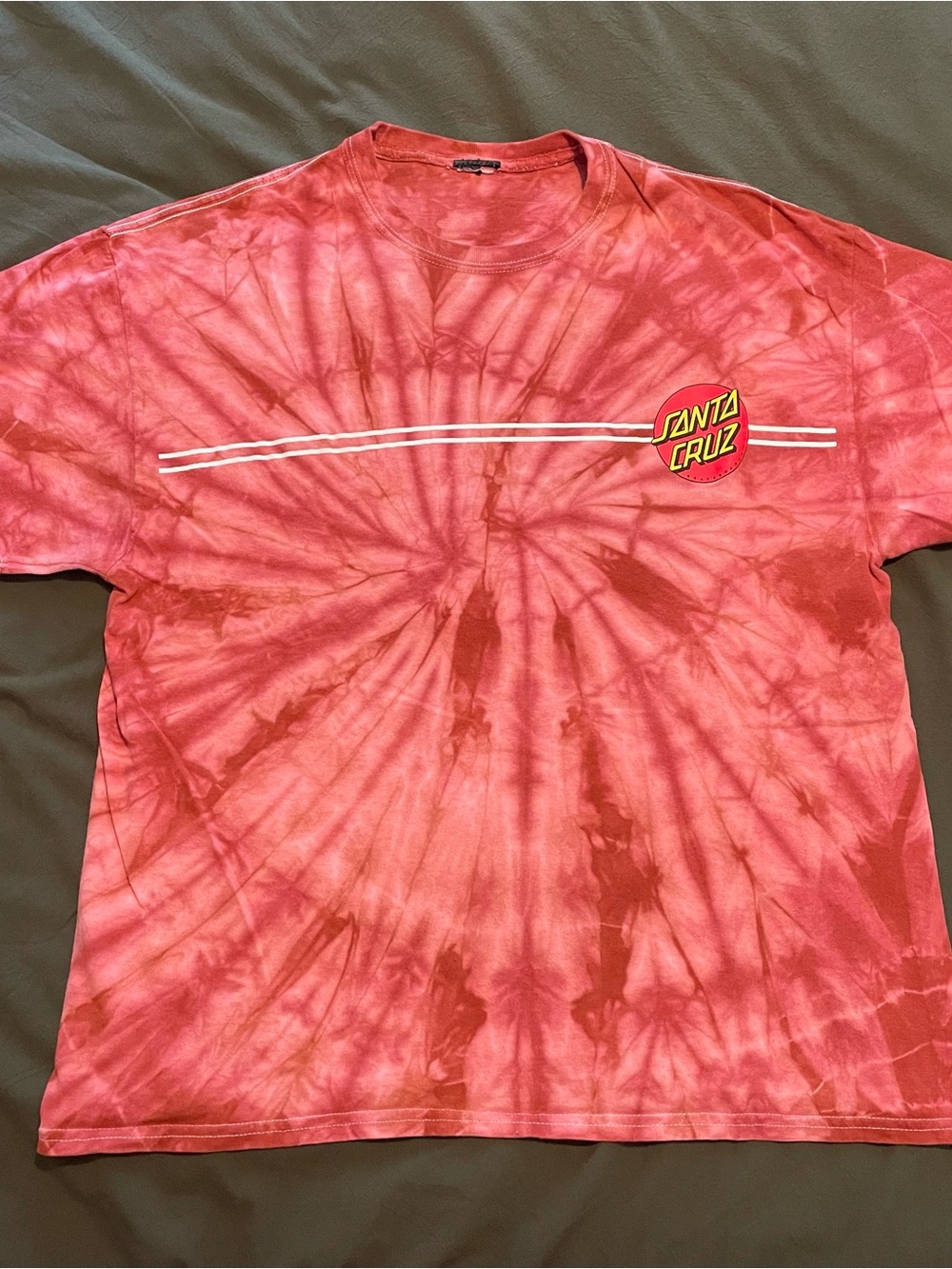 Santa Cruz Skateboards Men’s Tie-Dye Graphic T-Shirt
